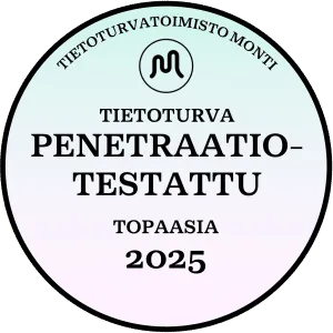 Tietoturva Penetraatio-testattu Topaasia 2025